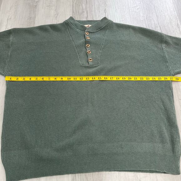 Eastern Mountain Sports Heavy Knit Long Sleeve Warm Five Button Henley Sweater - Picture 7 of 8